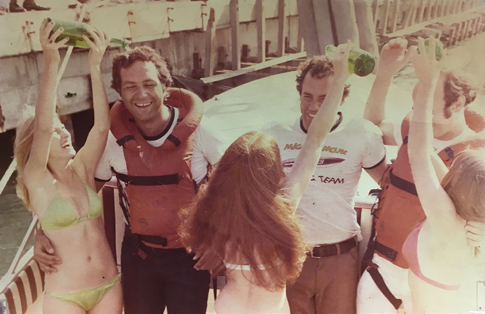 Bobby + My dad winning a race