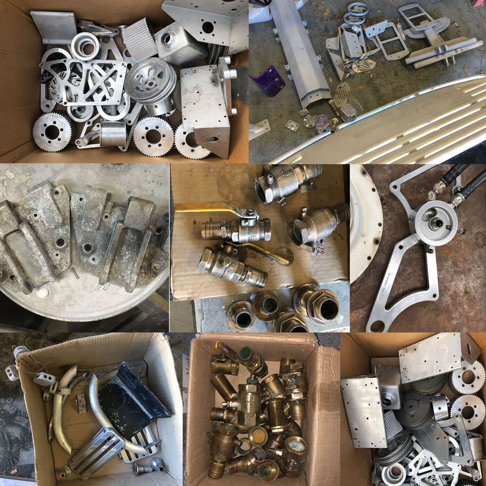Parts going to powercoating