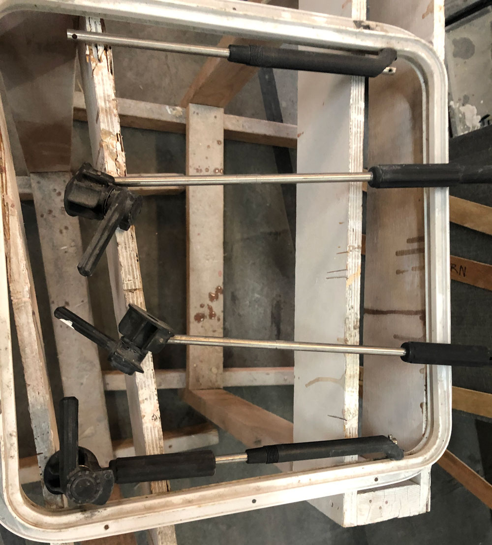 Old above-deck hatches