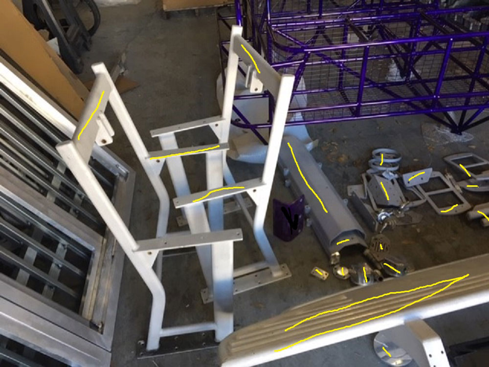 Set pedestals + misc parts
