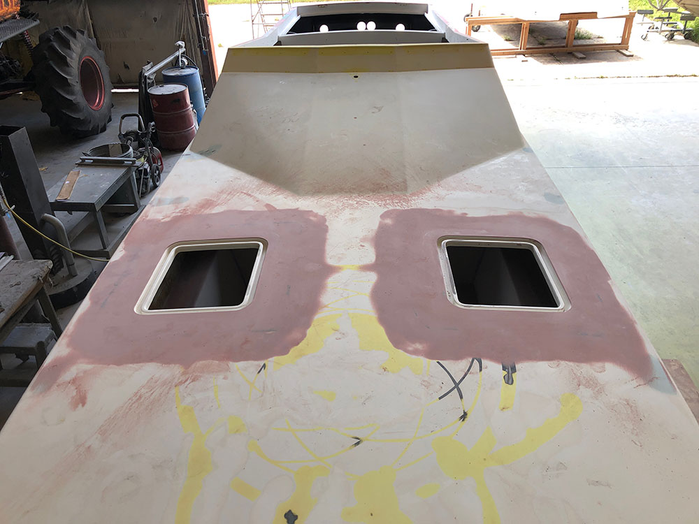 Floated deck hatches