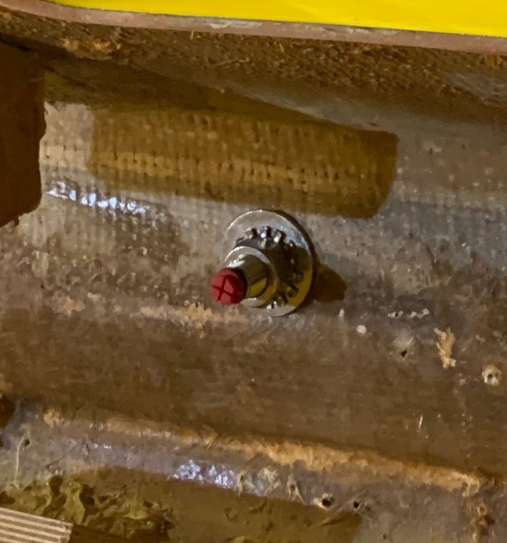 Fender latch drain