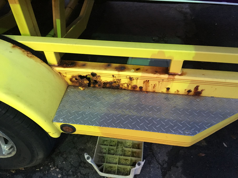 Rust damage everywhere